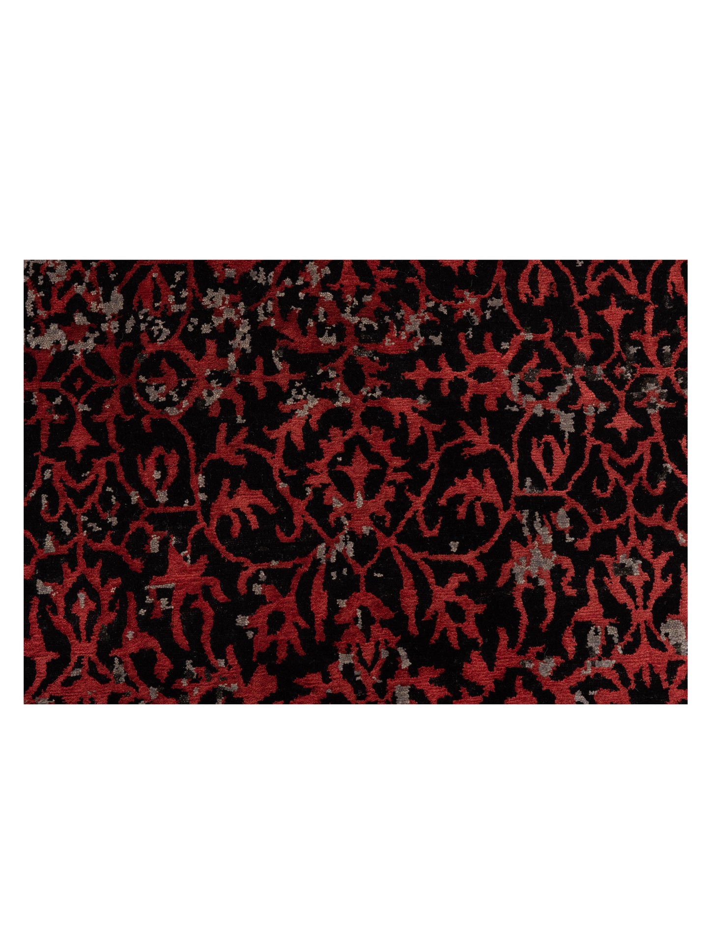 Tenzari Charcoal 8x9.10 Hand Knotted Rug