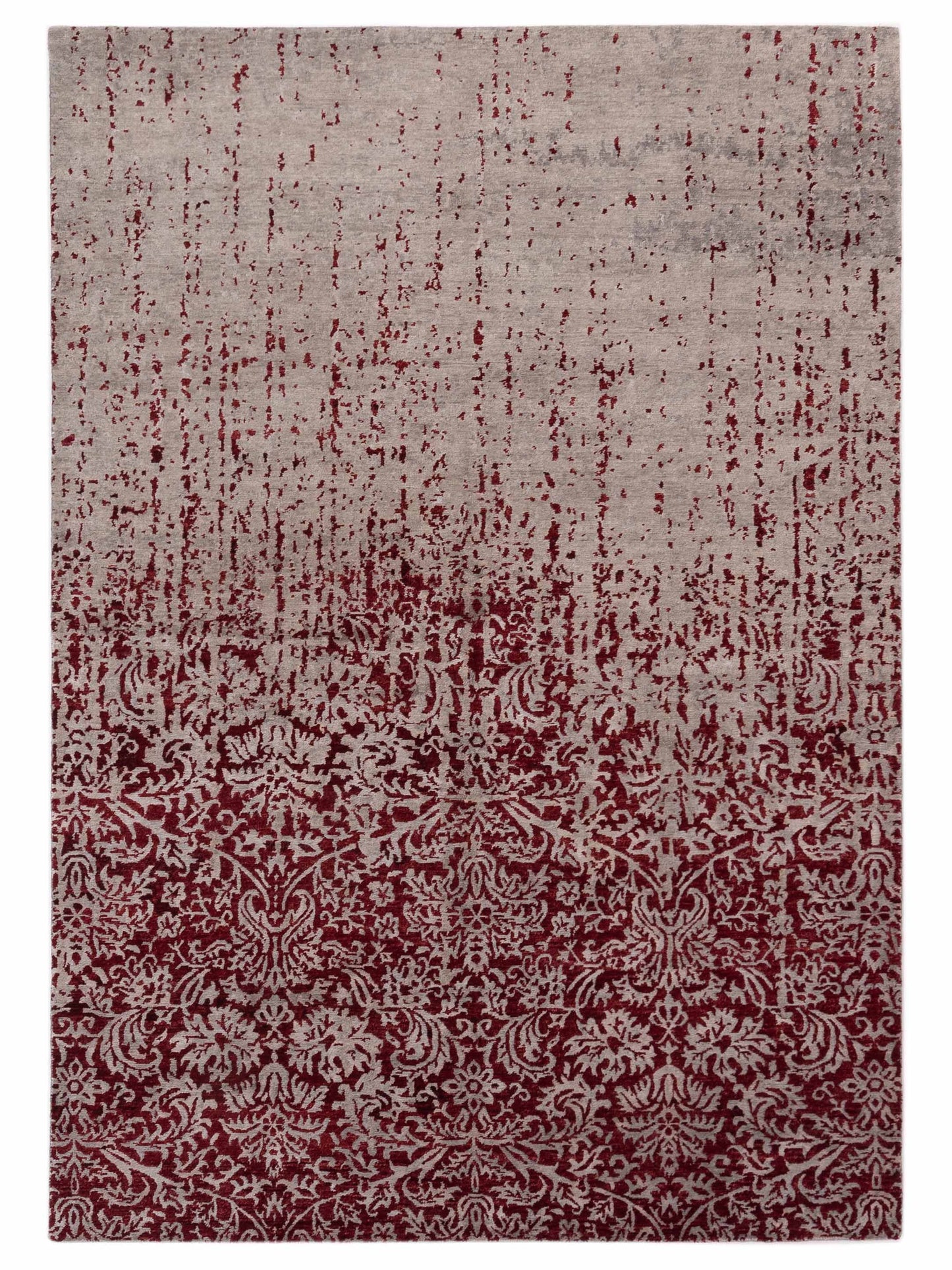 Siena Tibetino  Silver Red Contemporary