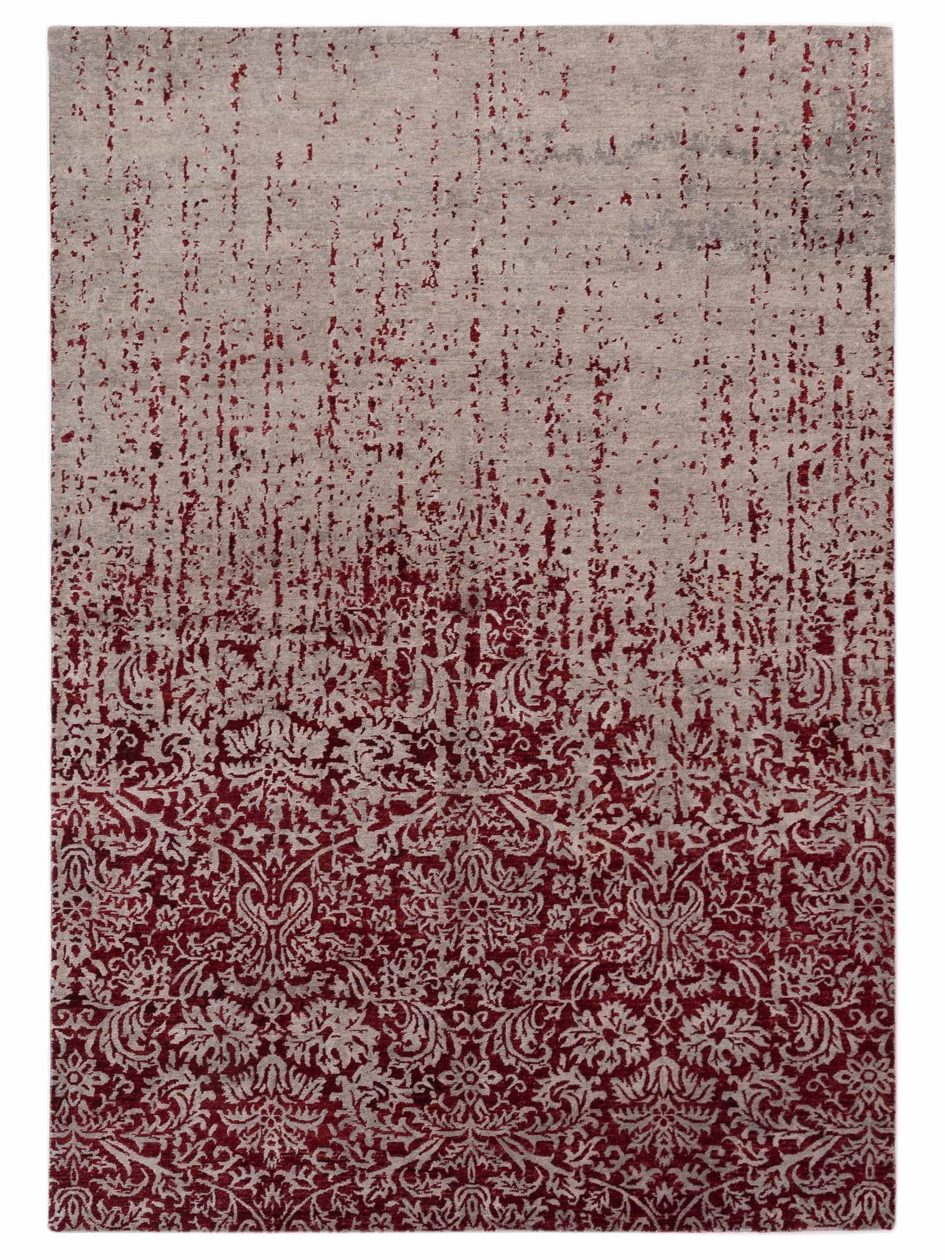 Siena Tibetino  Silver Red Contemporary