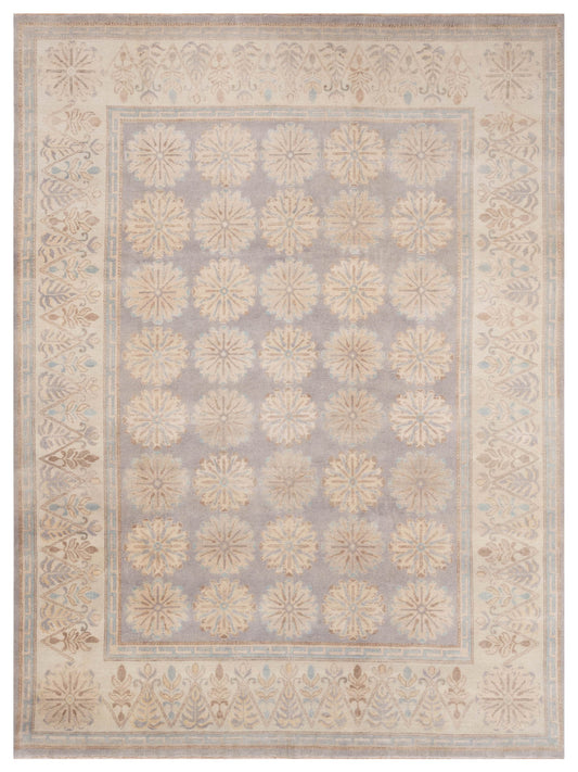 Rajpur Stella  Gray Ivory Traditional