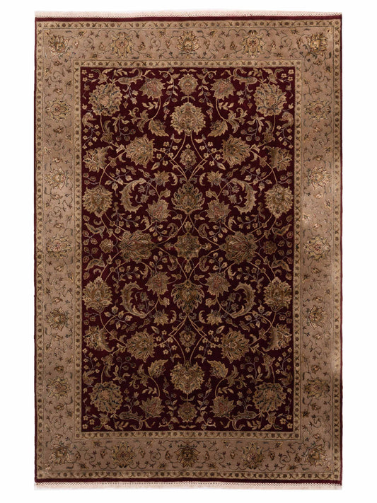 Rajpur Imperial Silk  Red Beige Traditional