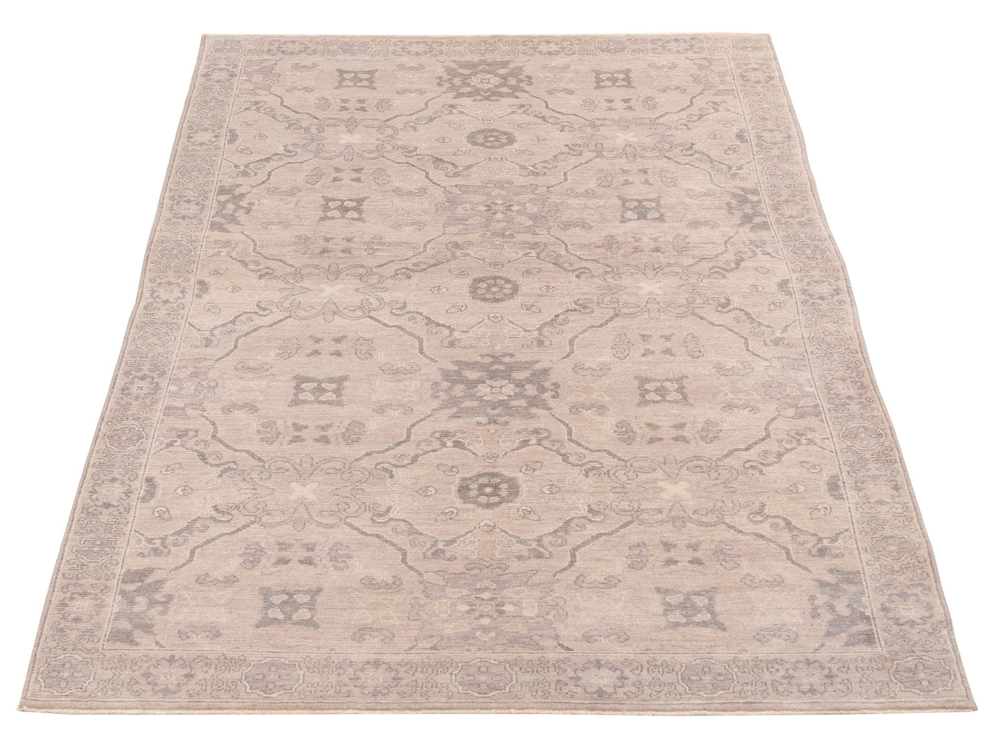 Andalusia Gray Green 6x9.1 Hand Knotted Rug