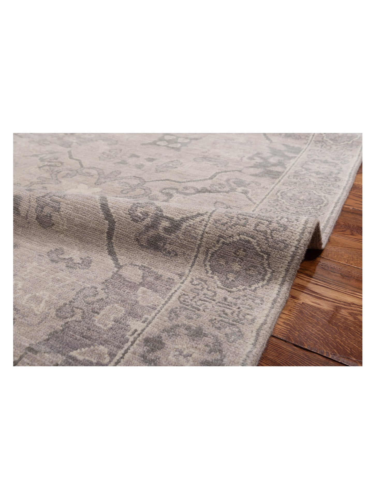 Andalusia Gray Green 6x9.1 Hand Knotted Rug