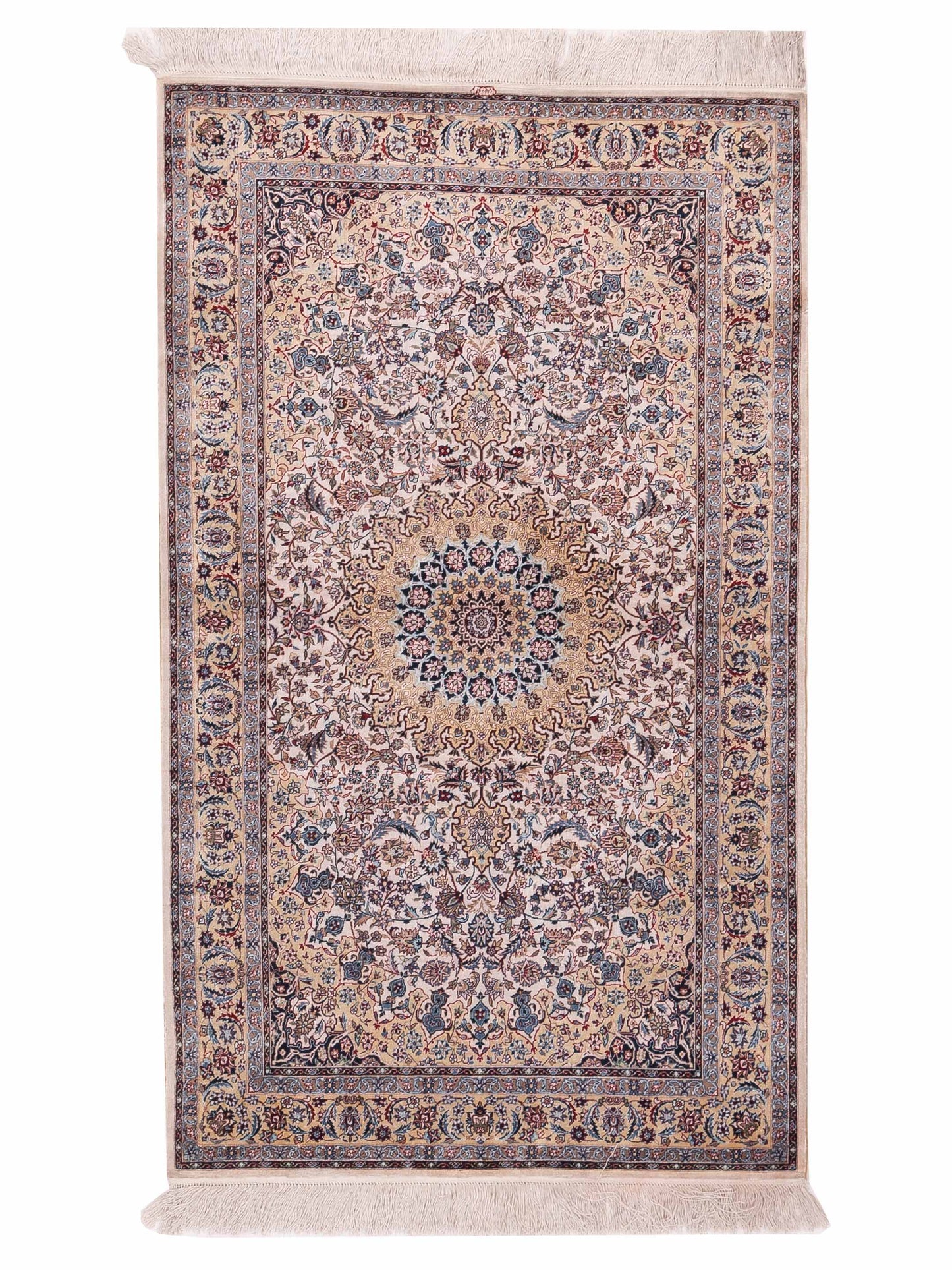 Pasha Pure Silk  Ivory Gold Traditional