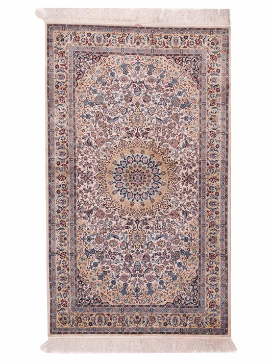 Pasha Pure Silk  Ivory Gold Traditional