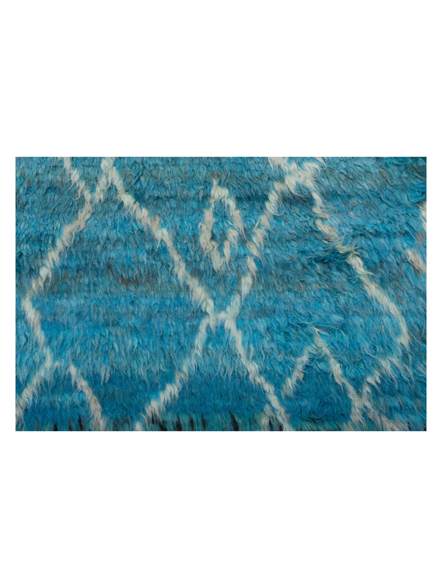 Baskra Sky Blue Ivory 9.2x13.1 Hand Knotted Rug