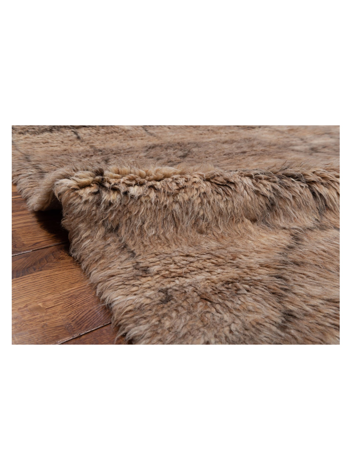 Baskra Brown Dark Brown 8.10x11 Hand Knotted Rug