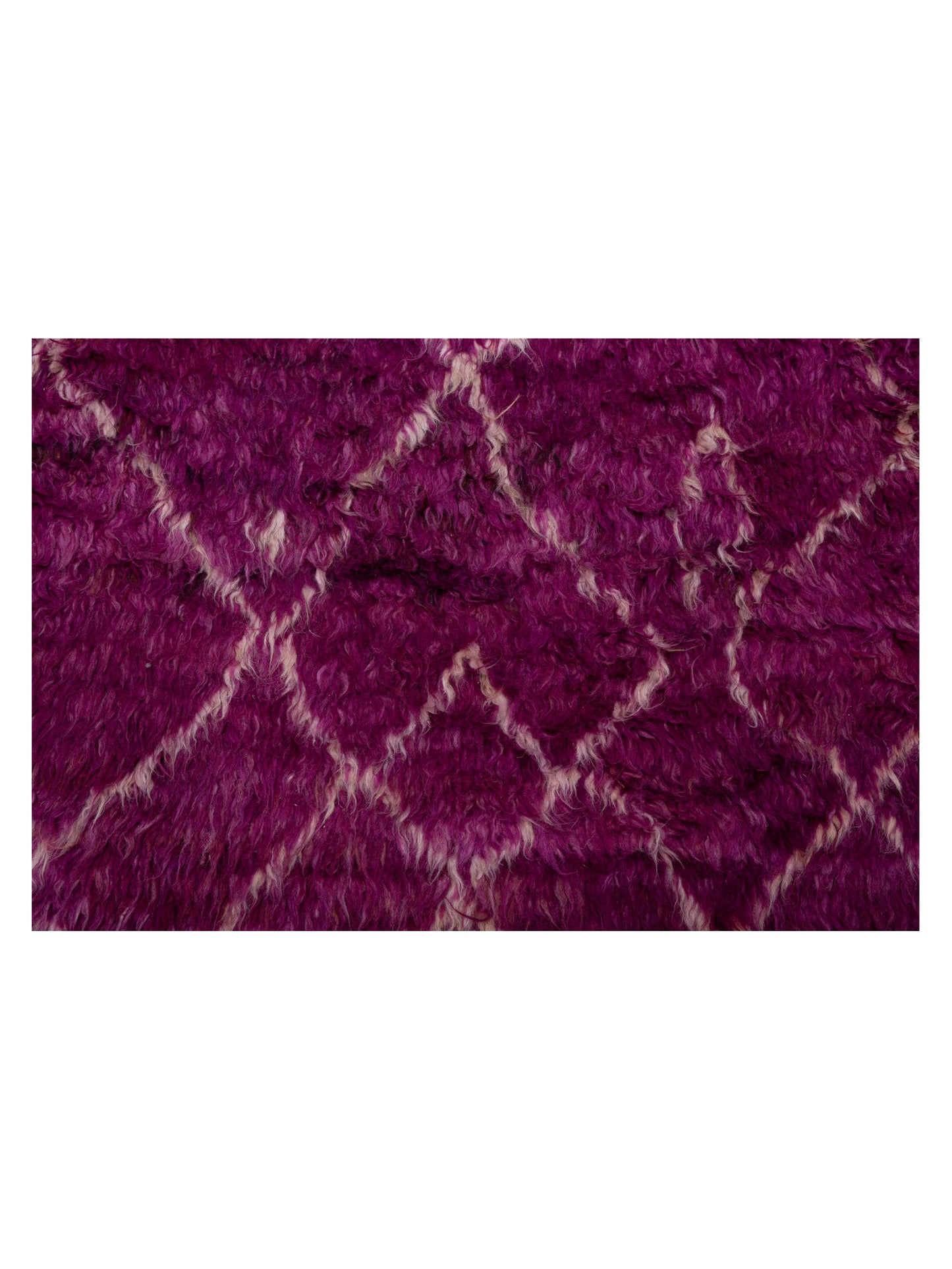 Baskra Fuchsia Ivory 10.4x13.9 Hand Knotted Rug