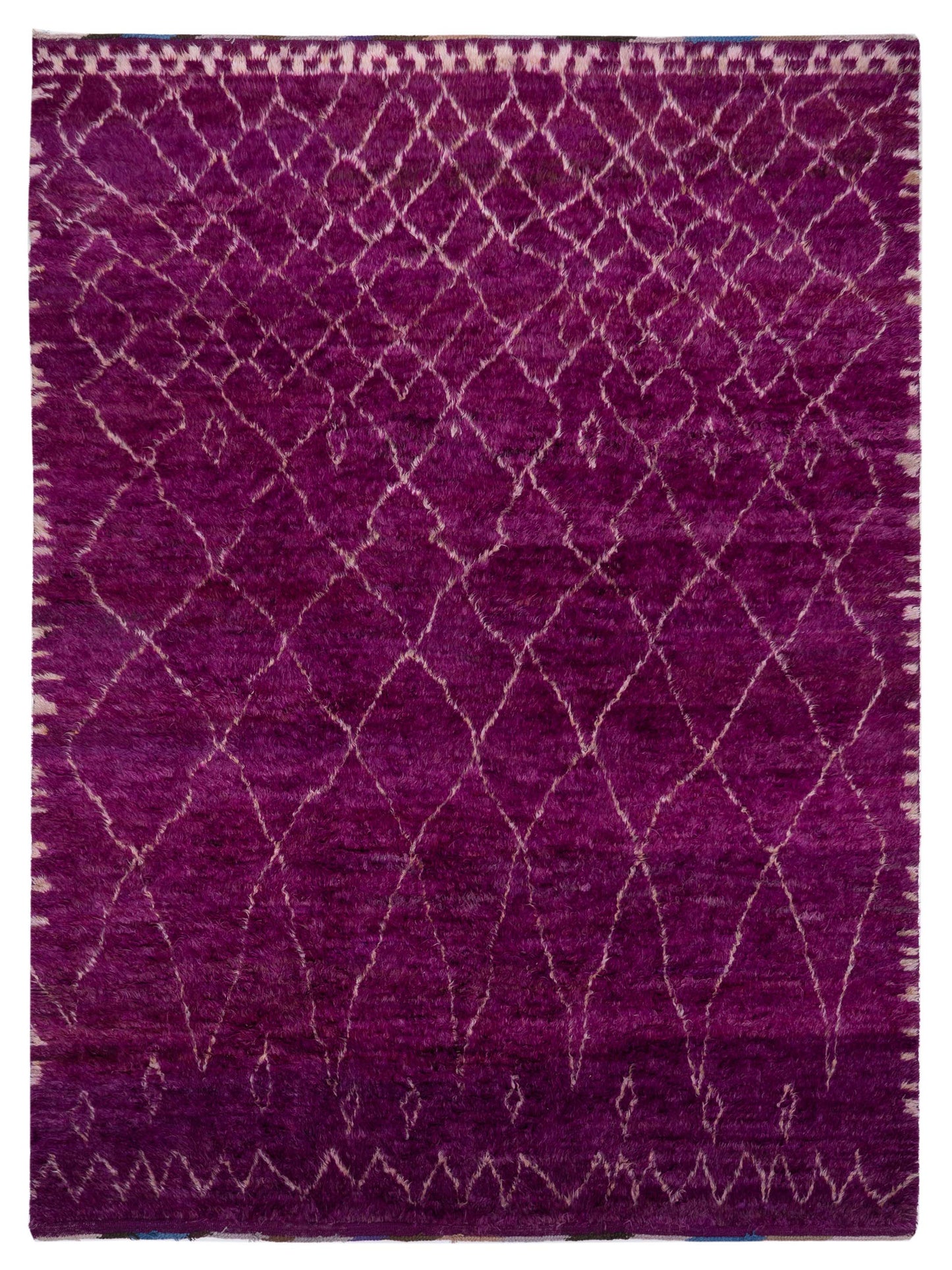 Pasha Berber  Fuchsia Ivory Contemporary