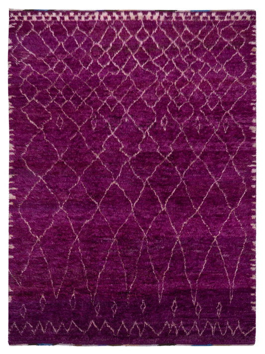 Pasha Berber  Fuchsia Ivory Contemporary