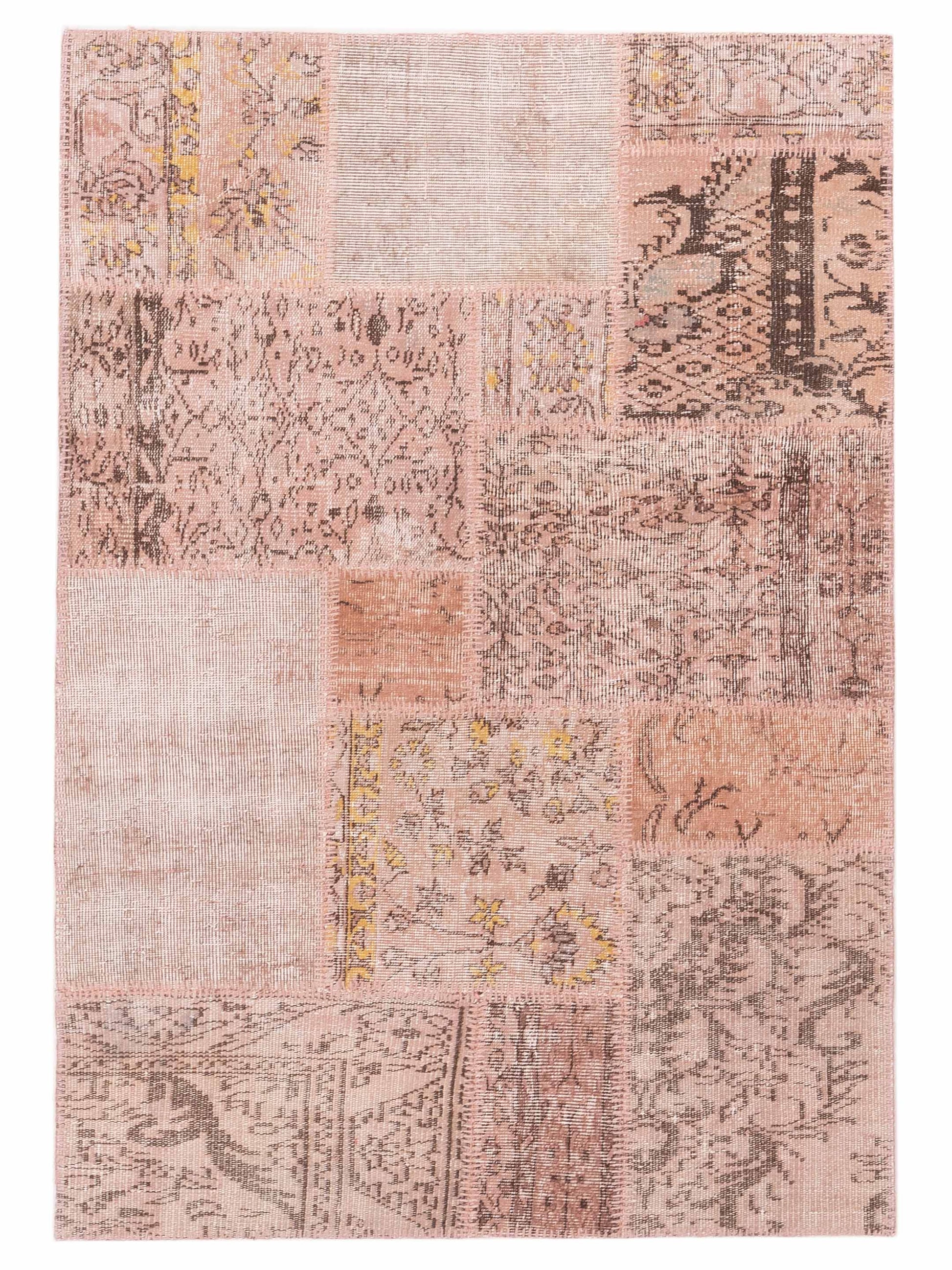 Pasha Turkish Vestige Patchwork  Pink  Contemporary