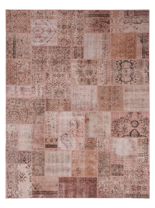 Pasha Turkish Vestige Patchwork  Pink  Contemporary