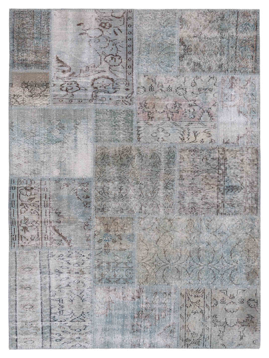 Pasha Turkish Vestige Patchwork  Blue Blue Contemporary