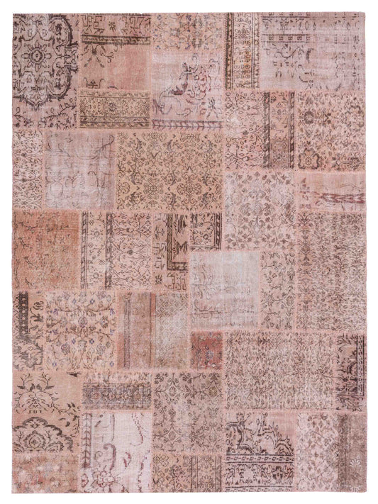 Pasha Turkish Vestige Patchwork  Pink  Contemporary