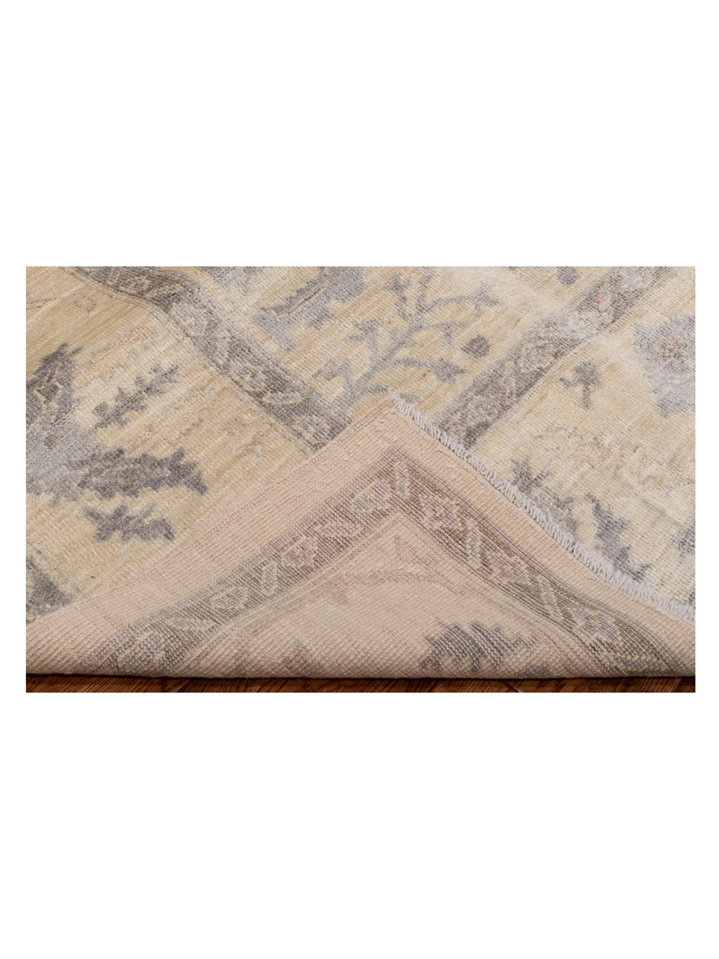Oushak Ivory Ivory 9x11.9 Hand Knotted Rug