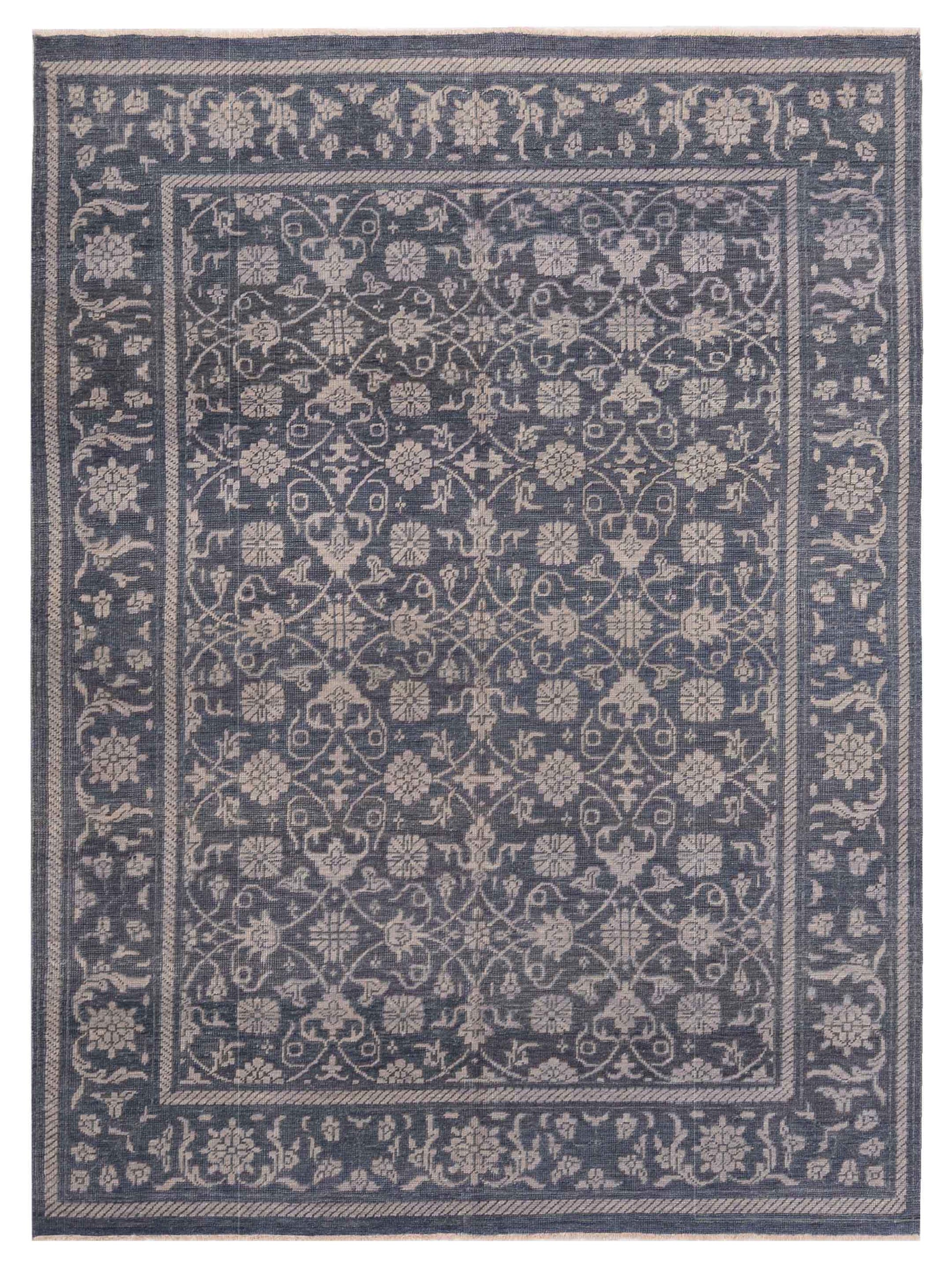 Rajpur Oushak Shah  Gray  Traditional