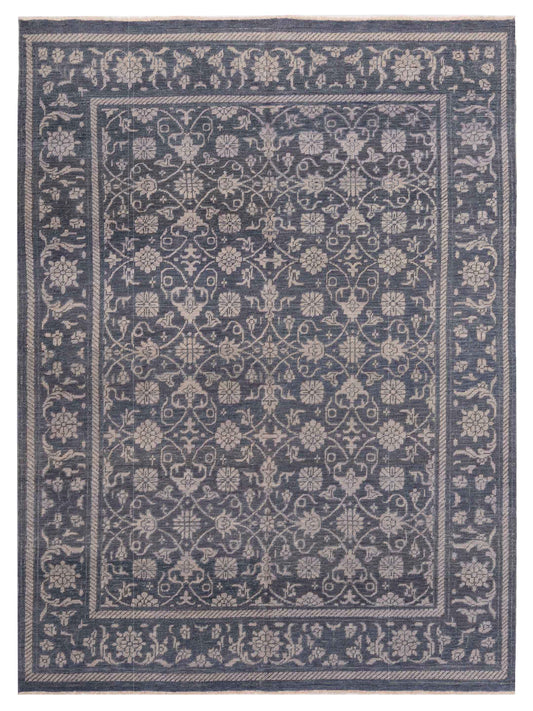 Rajpur Oushak Shah  Gray  Traditional