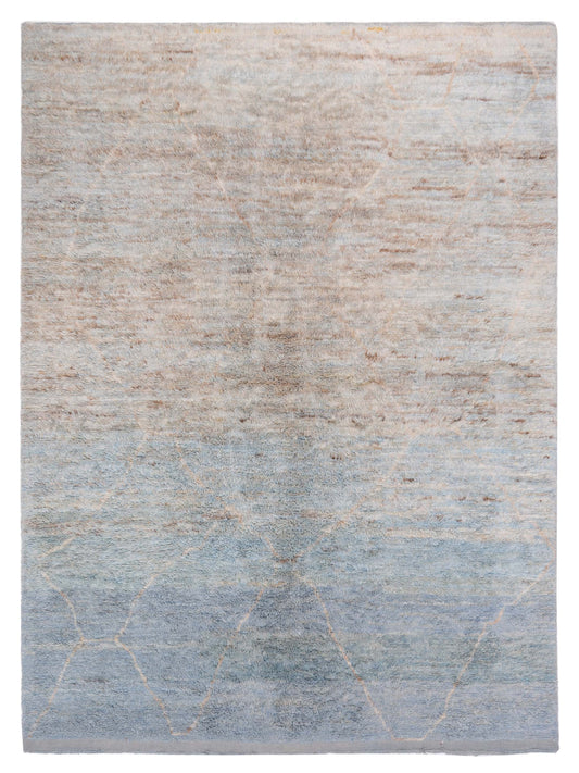 Pasha Berber  Ice Blue Ivory Contemporary