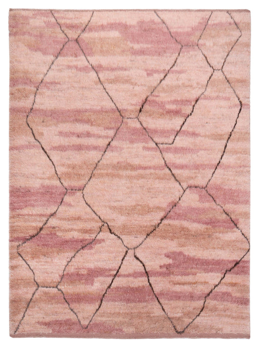 Pasha Berber  Pink Brown Contemporary
