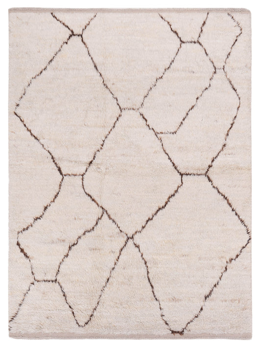 Pasha Berber  Ivory Brown Contemporary