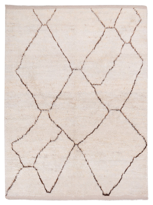 Pasha Berber  Ivory Brown Contemporary