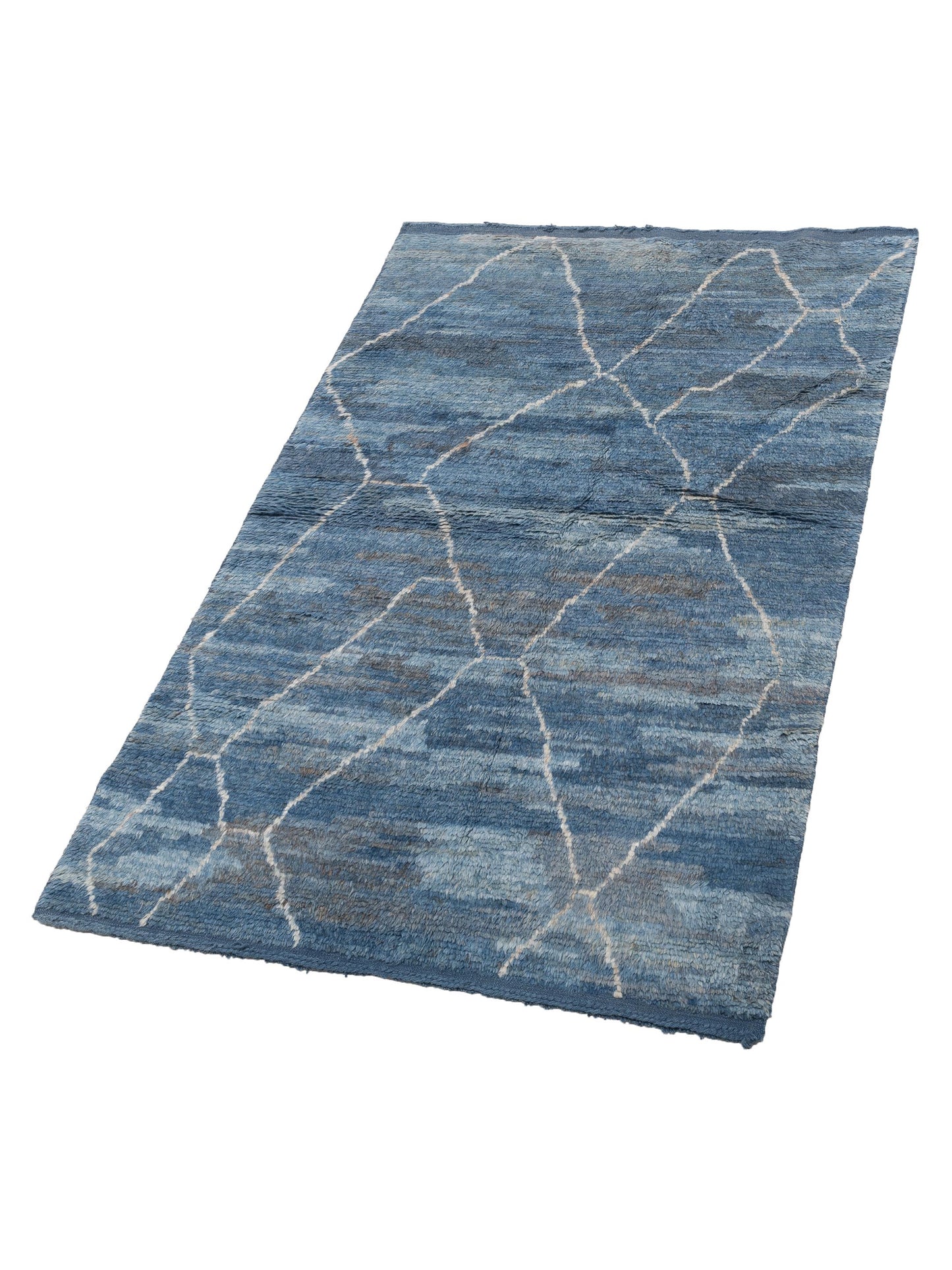 Baskra Indigo Indigo 5.4x8.6 Hand Knotted Rug