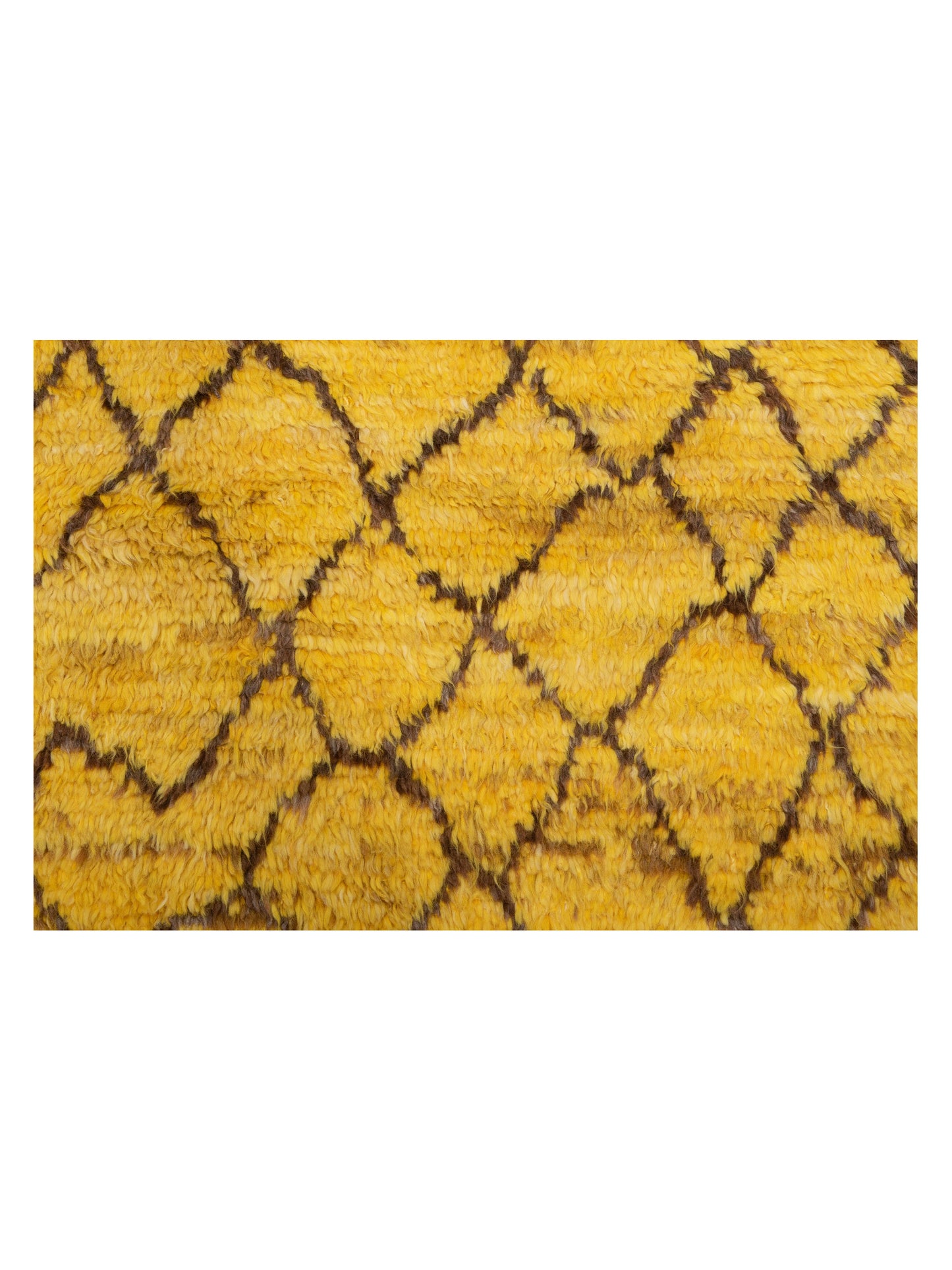 Baskra Yellow Charcoal 8.4x10.4 Hand Knotted Rug
