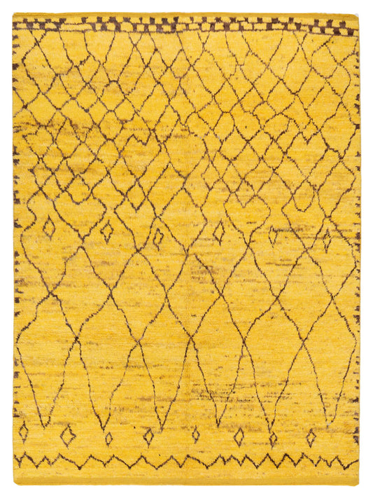 Pasha Berber  Yellow Charcoal Contemporary