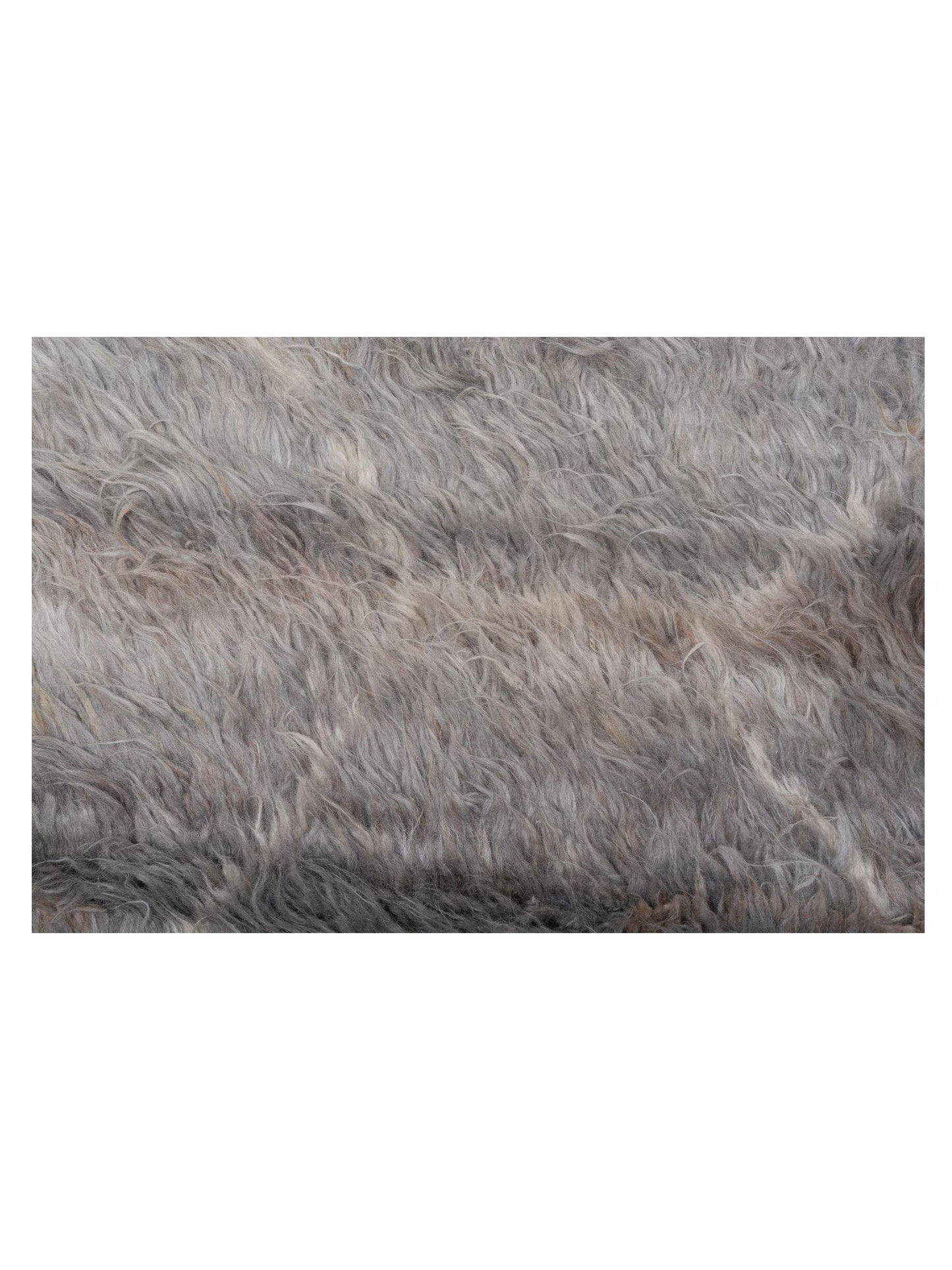 Baskra Gray Silver 9.1x11.1 Hand Knotted Rug