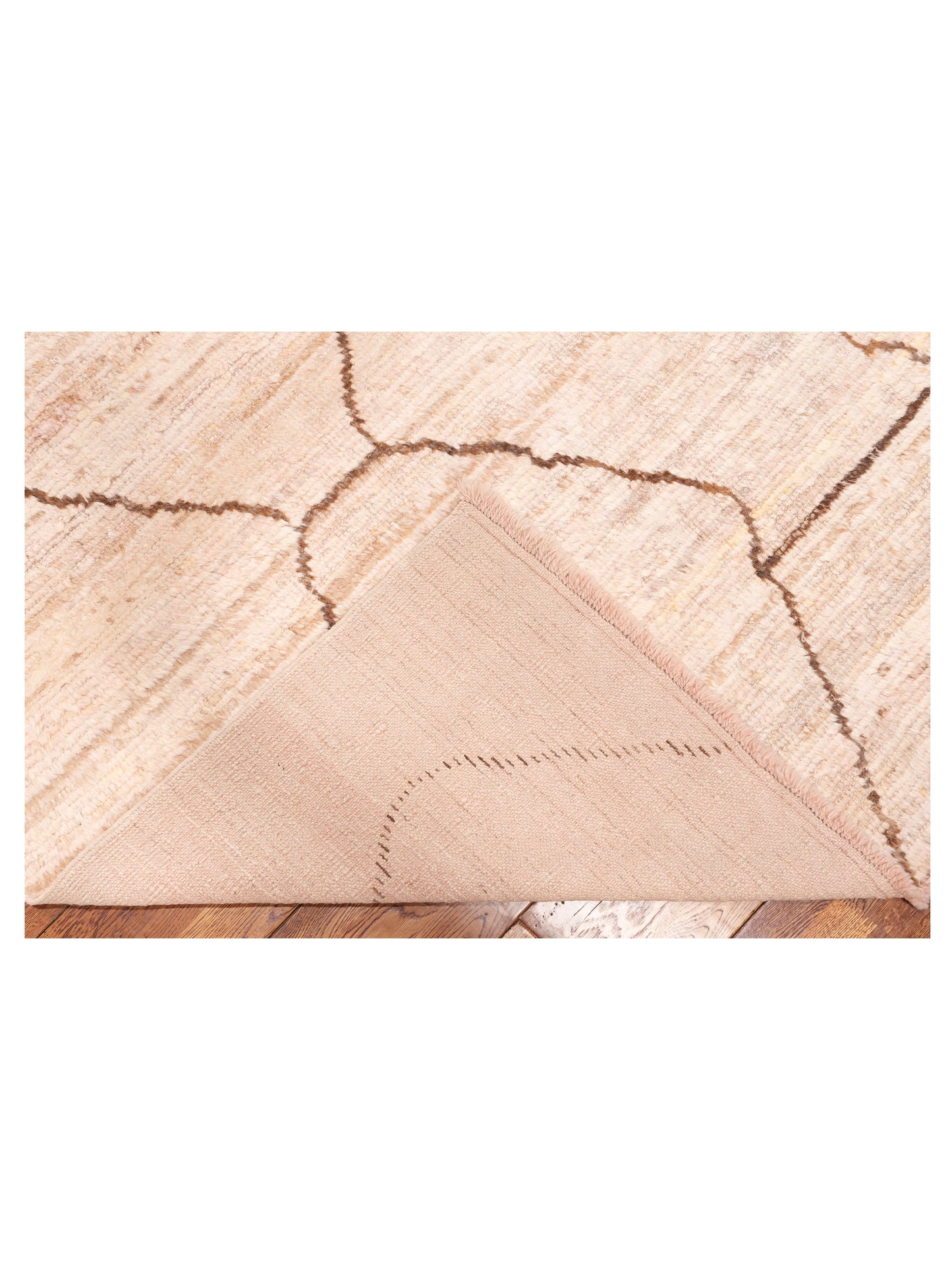 Baskra Dusk Pink Ivory 12.5x15.6 Hand Knotted Rug