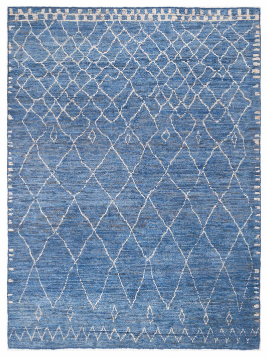 Pasha Berber  Indigo Ivory Contemporary