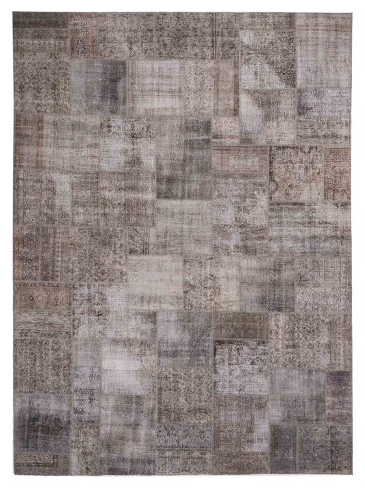 Pasha Turkish Vestige Patchwork  Gray  Contemporary