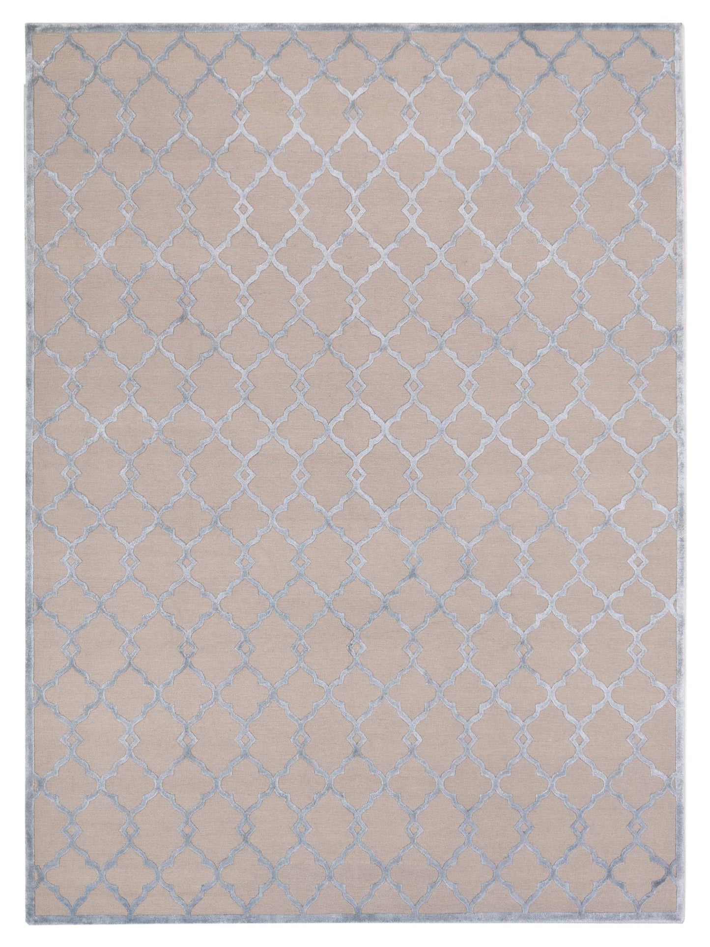 Siena Tibetino  Beige Blue Contemporary