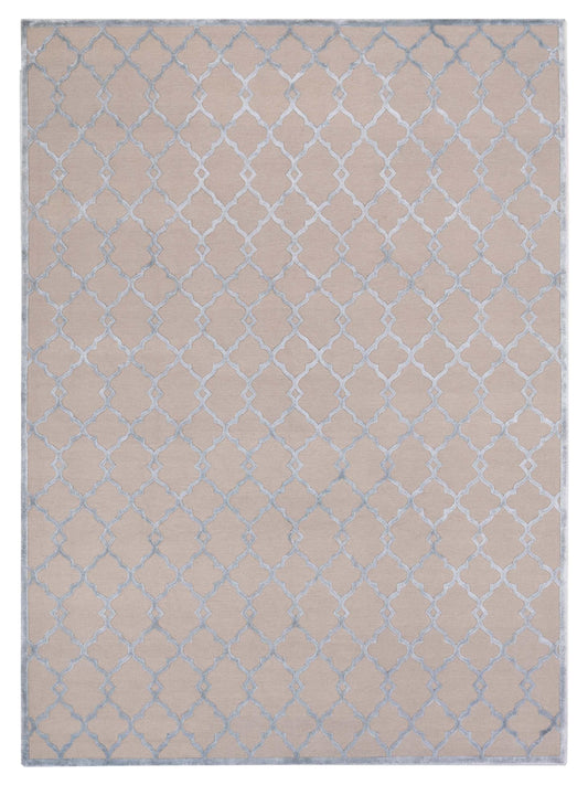 Siena Tibetino  Beige Blue Contemporary