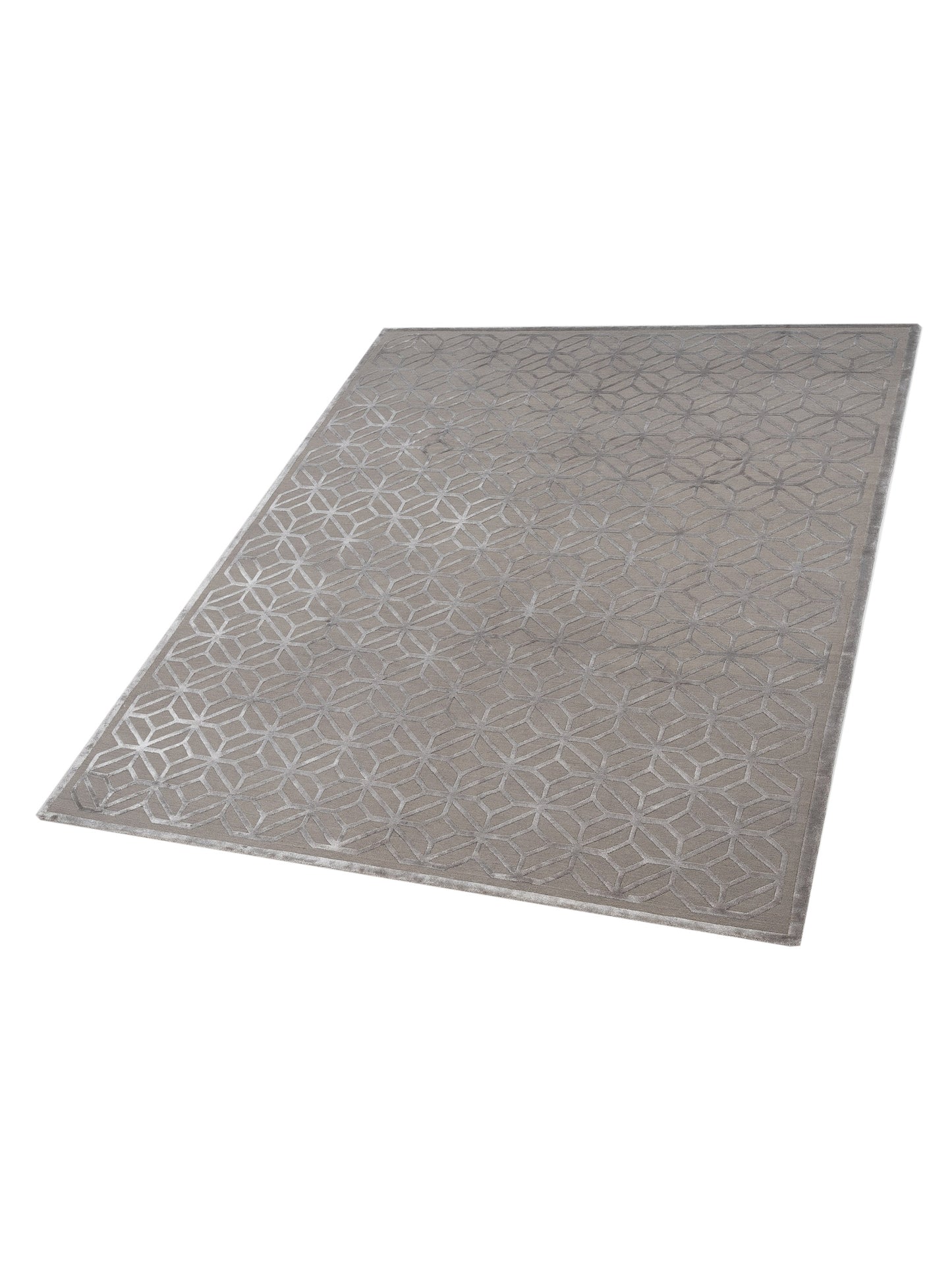 Bambelle Silver 8x10 Hand Knotted Rug