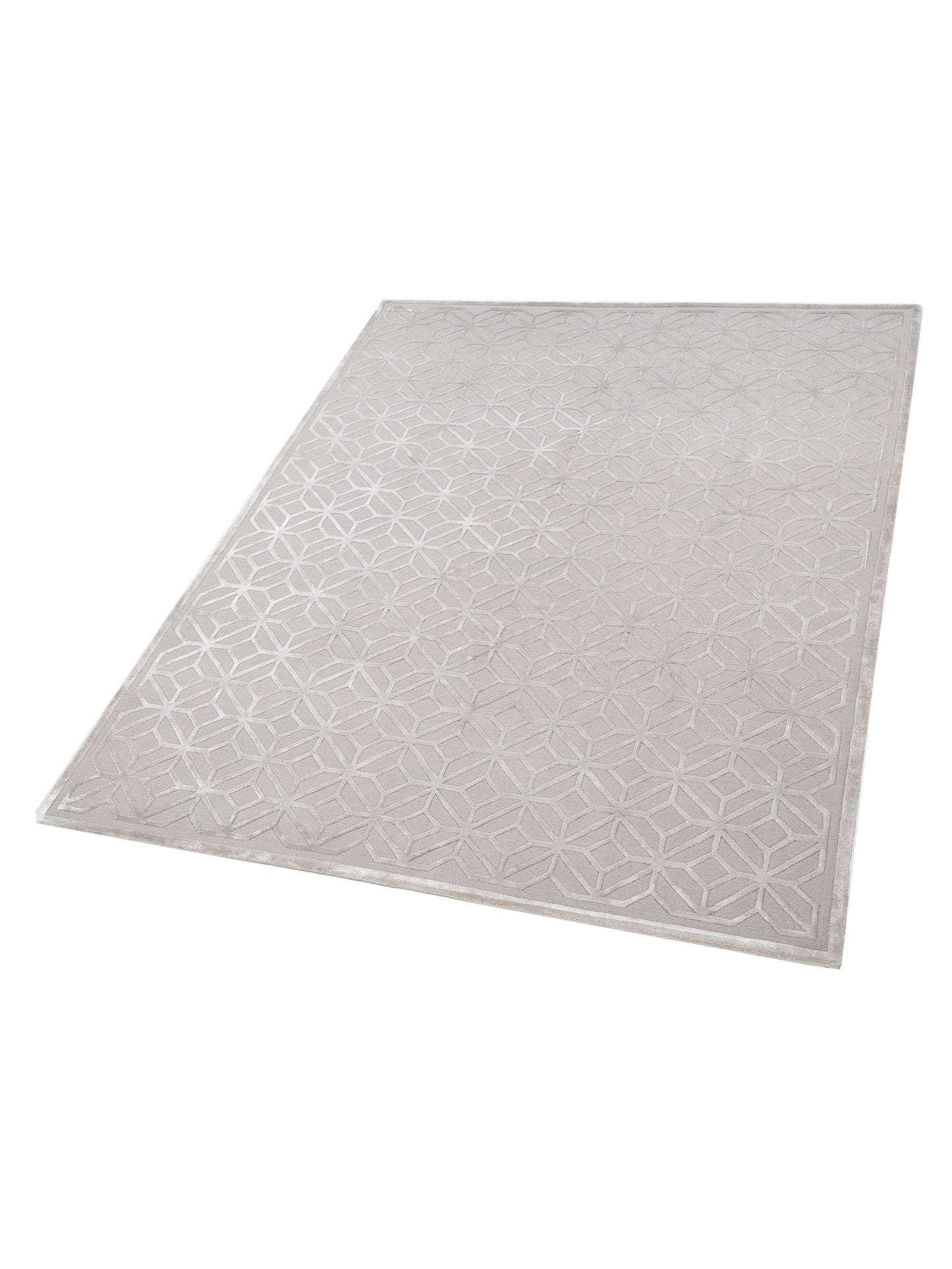 Tenzari Silver 8.1x10.3 Hand Knotted Rug