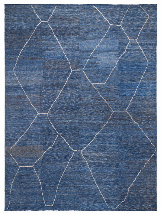 Pasha Berber  Indigo Gray Contemporary