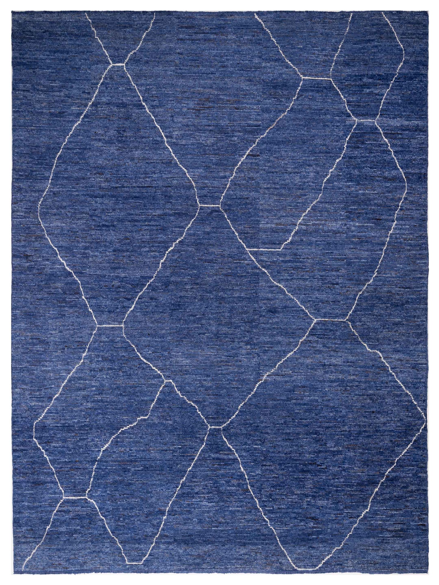 Pasha Berber  Indigo Ivory Contemporary