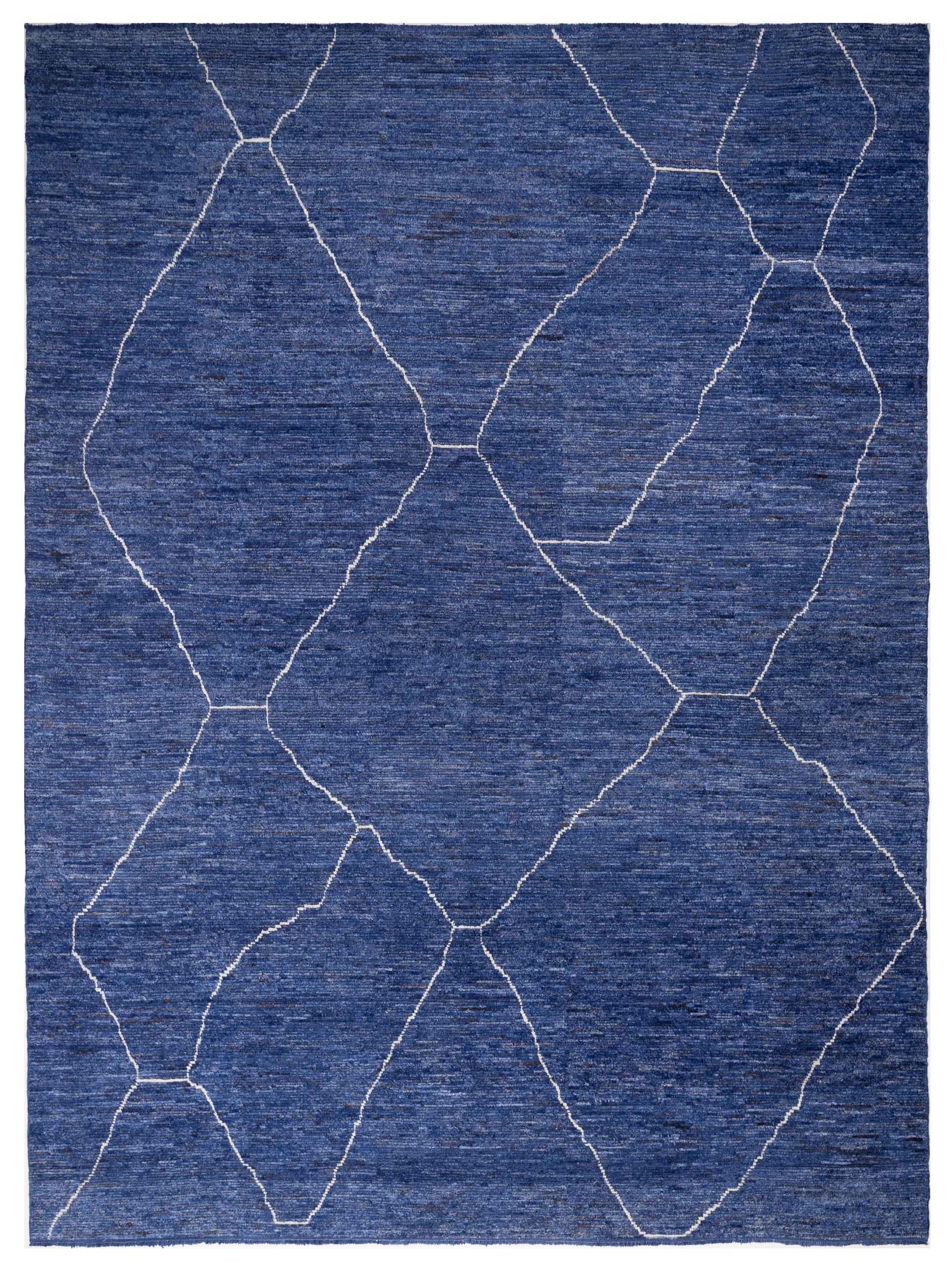 Pasha Berber  Indigo Ivory Contemporary