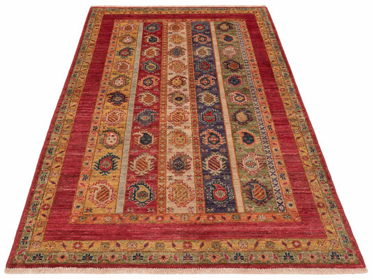 Shalanta Multi 3.11x6 Hand Knotted Rug