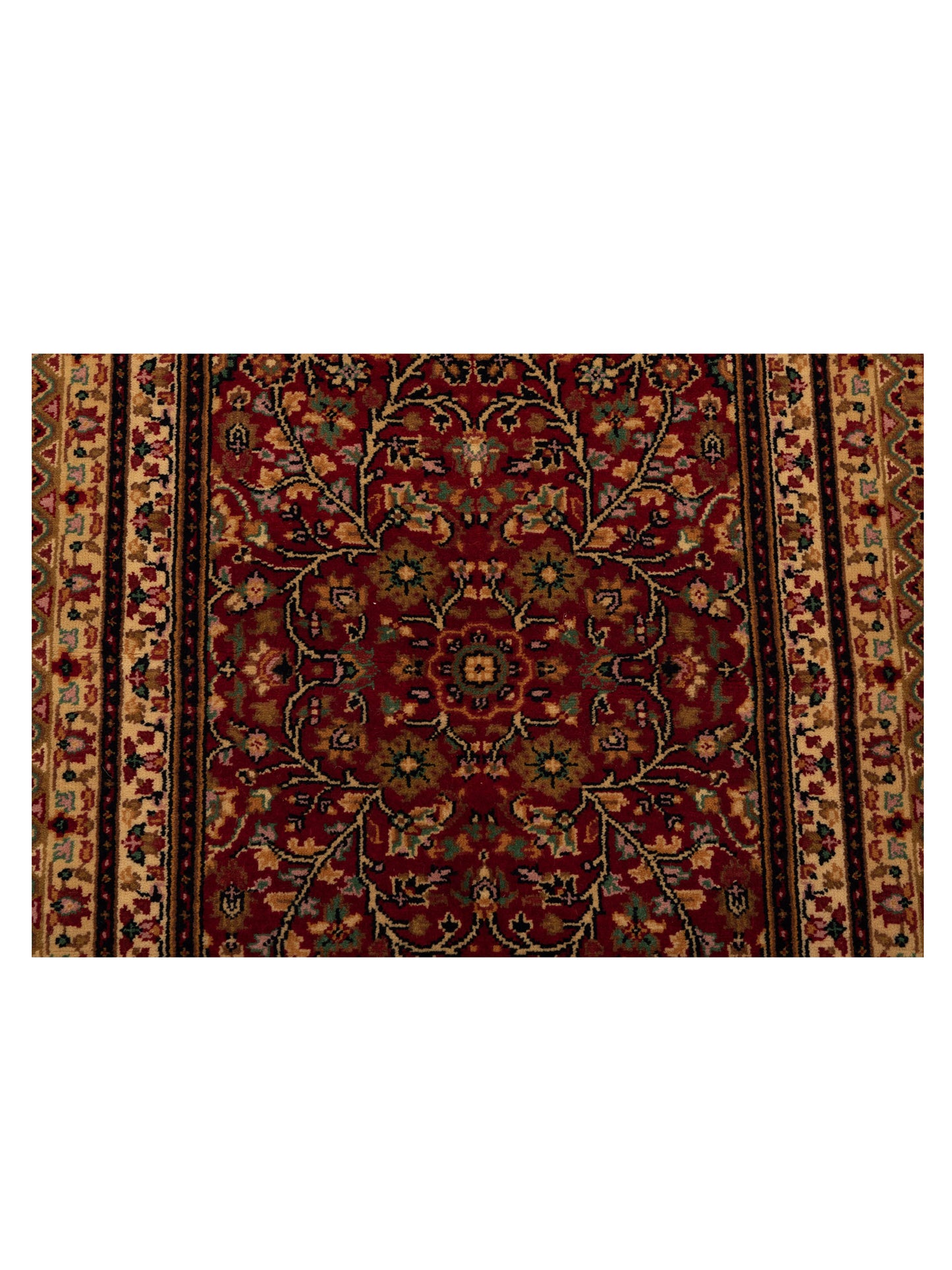 Sansira Red Ivory 4.1x6.1 Hand Knotted Rug