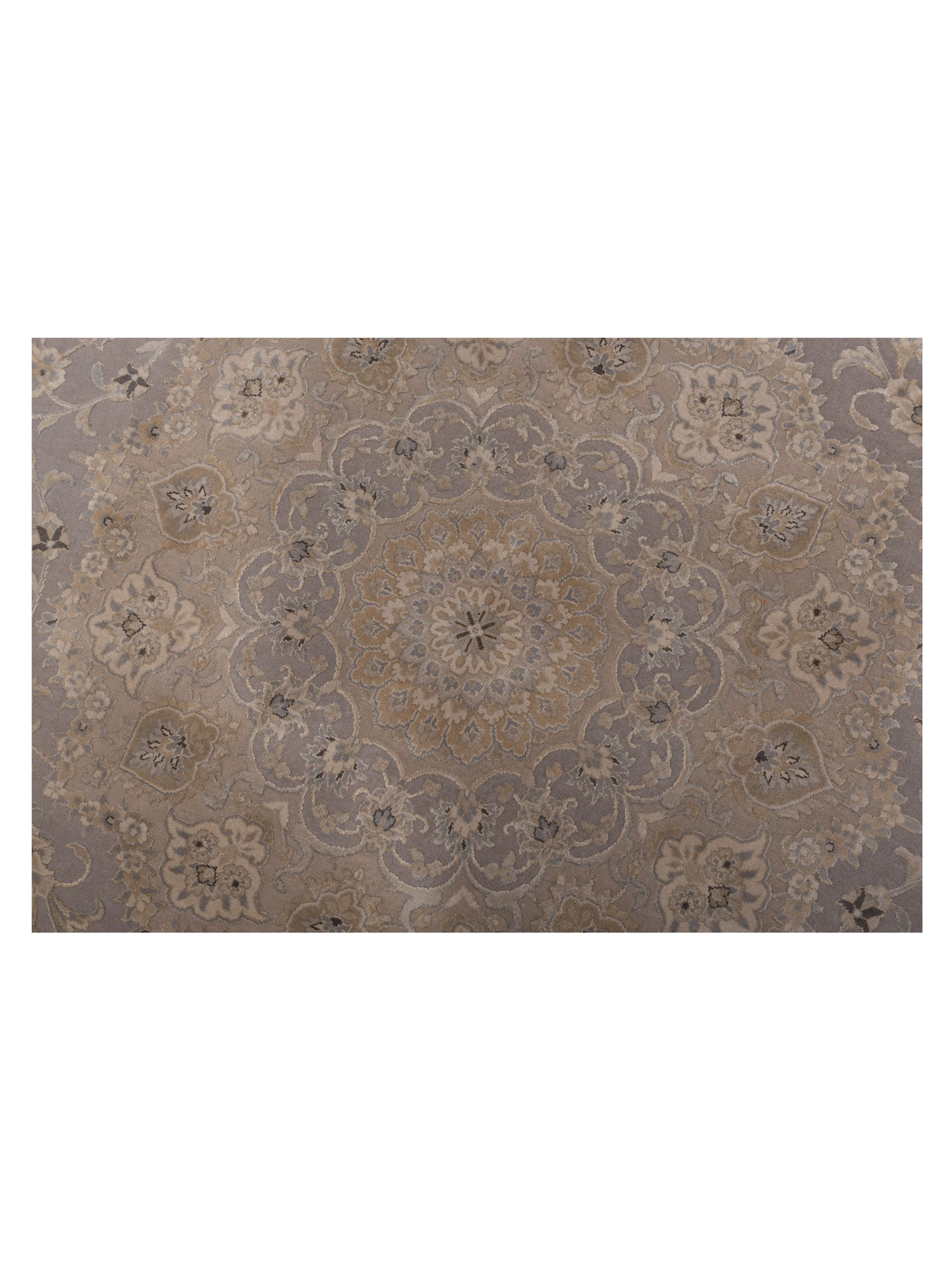 Javira Silk Gray Gray 9.11x9.11 Hand Knotted Rug