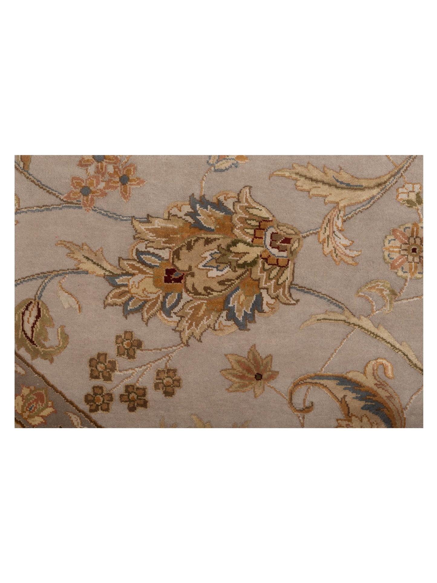 Javira Silk Beige Gold 10x10 Hand Knotted Rug