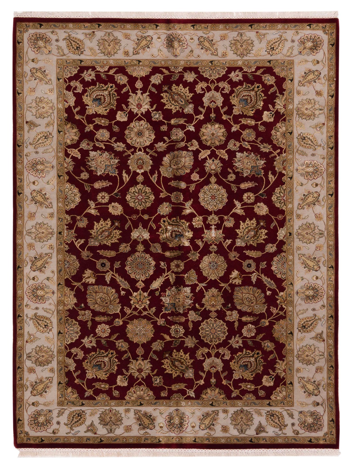 Rajpur Imperial Silk  Red Ivory Traditional