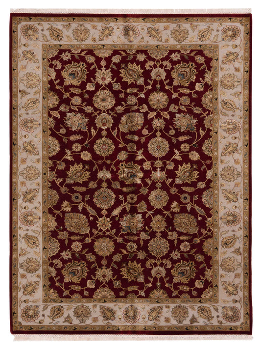 Rajpur Imperial Silk  Red Ivory Traditional