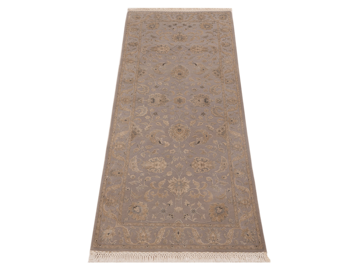 Javira Silk Gray Gray 2.7x6 Hand Knotted Rug