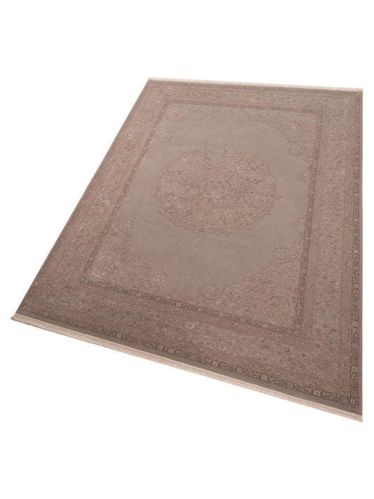 Javira Silk Silver 9.1x12.2 Hand Knotted Rug