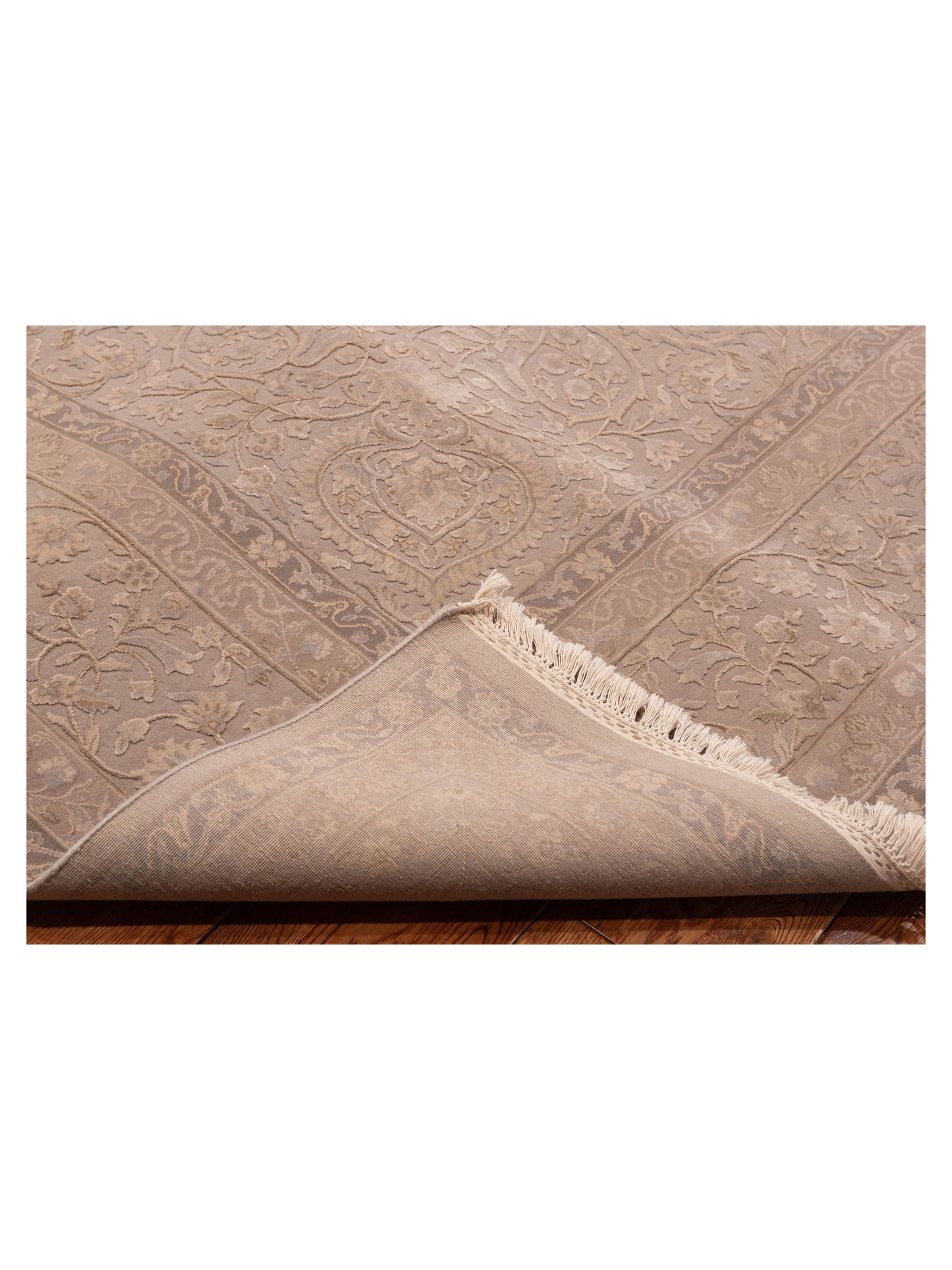 Javira Silk Silver 9.1x12.2 Hand Knotted Rug