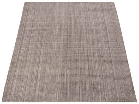Tibarra Brown 8x9.8 Hand Knotted Rug