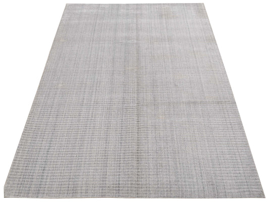 Tibarra Silver 8.1x9.11 Hand Knotted Rug